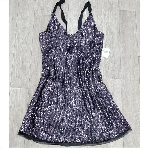 Free People Gold Rush Mini Sequin Mini Night Combo - Picture 8 of 15